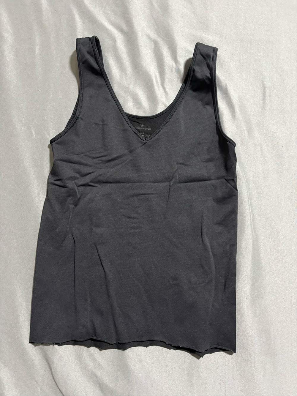 Worthington Black V-Neck Tank Top